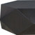 50" Black Wood Hexagon Block Coffee Table