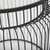 Set of Two Clear and Black Tempered Glass and Metal Wire Round Drum End Tables - 880016823882