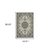 4' X 6' Ivory and Blue Oriental Stain Resistant Indoor Outdoor Area Rug