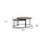 Set of Two 32" Gray And Black Concrete And Metal Round Nested Coffee Tables
