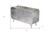 44" Silver Aluminum Enclosed Storage TV Stand