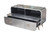 44" Silver Aluminum Enclosed Storage TV Stand