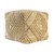 18" Natural Jute Blend Cube Geometric Pouf Ottoman