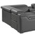 Dark Gray Italian Leather Power Reclining U Shaped Eight Piece Corner Sectional With Console Classic Design