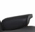 35" Black and Brown Genuine Leather Tufted Swivel Lounge Chair With Ottoman