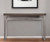 46" Gray Brown and Silver Distressed Sled Console Table
