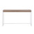 54" Gray Brown and White Sled Console Table