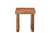 23" Brown Solid Wood Square Live Edge End Table