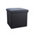 12" Black Boucle Cube Storage Ottoman