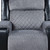 39" Black And Gray Faux Leather And Fabric Manual Recliner