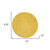 6' X 6' Yellow Round Indoor Outdoor Area Rug