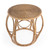 24" Natural Rattan Round Drum End Table