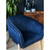 28" Blue And Brown Velvet Arm Chair