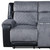 76" Gray and Black Faux Leather and Microfiber Manual Reclining Loveseat With Storage