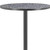 24" Black Faux Terrazzo and Steel Rounded Bar Table