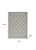 5' X 7' Gray Indoor Outdoor Area Rug