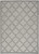5' X 7' Silver Grey Ikat Indoor Outdoor Area Rug - 606114461517