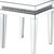 Homeroots Living Room 24" Square End Table, Silver Mirrored