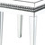 Homeroots Living Room 24" Square End Table, Silver Mirrored