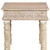 24" Natural Distressed Solid Wood Square End Table
