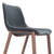 Set of Two 30" Black And Brown Faux Leather And Steel Bar Height Bar Chairs