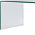 24" Clear Glass Sled Coffee Table