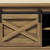 47" Black and Natural Faux Leather And Wood Bench With Shoe Storage And Shelves