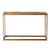 48" Natural and Brass Reclaimed Wood Frame Console Table