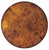24" Medium Brown Burl Veneer Round End Table