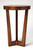 24" Medium Brown Burl Veneer Round End Table