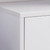 60" White Wood Enclosed and Open Storage TV Stand