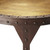 24" Copper and Bronze Metal Round Pedestal End Table