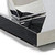 32" Clear And Silver Glass And Stainless Steel Floor Shelf Coffee Table
