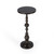 23" Bronze Metal Round Pedestal End Table