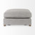 26" Gray Fabric and Brown Cocktail Ottoman