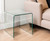 21" Clear Glass Rounded Edge End Table
