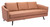 79" Brown Faux Leather Sofa With Black Legs