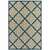 7' X 9' Blue and Gray Geometric Stain Resistant Indoor Outdoor Area Rug