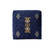 18" Blue Medallion Pouf Ottoman