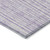 9' X 12' Lavender And Ivory Striped Washable Indoor Outdoor Area Rug