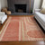 10' X 14' Salmon Abstract Washable Indoor Outdoor Area Rug