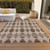 8' X 10' Brown And Chocolate Moroccan Washable Indoor Outdoor Area Rug