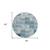 8' Round Teal Round Patchwork Washable Non Skid Indoor Outdoor Area Rug