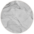 8' Round Silver Round Abstract Washable Non Skid Indoor Outdoor Area Rug