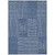 9' X 12' Navy Blue And Ivory Geometric Washable Indoor Outdoor Area Rug Transitional Style - Navy Blue, Ivory Color