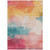 10' X 14' Pink Gold And Teal Blue Abstract Washable Indoor Outdoor Area Rug