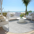 8' Gray And Light Gray Round Ombre Washable Indoor Outdoor Area Rug
