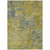 10' X 14' Gold Green And Gray Abstract Washable Indoor Outdoor Area Rug