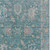 9' X 12' Teal Blue And Beige Floral Washable Indoor Outdoor Area Rug