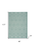 4' X 6' Aqua Indoor Outdoor Area Rug